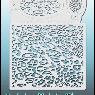 Bad Ass Triple Threat Stencil 7020